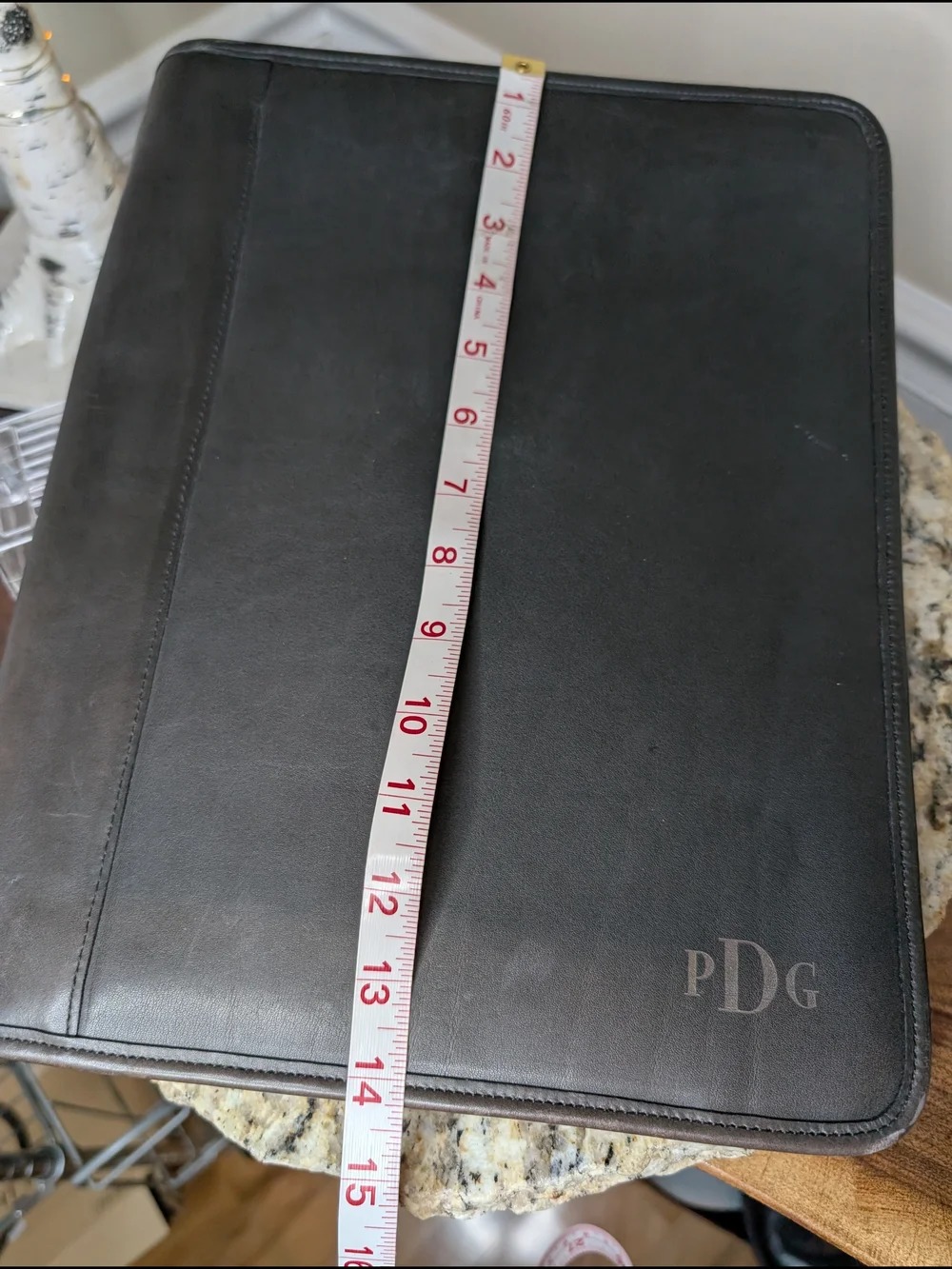 Coach Black Leather Zipper Portfolio